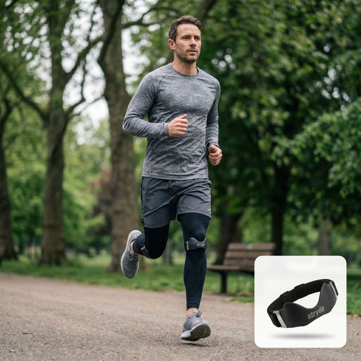 Precision Strap en mouvement, elle reste en place