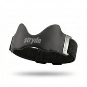 Stryde Precision Strap, sangle de genou noire avec pad silicone et boucle en acier
